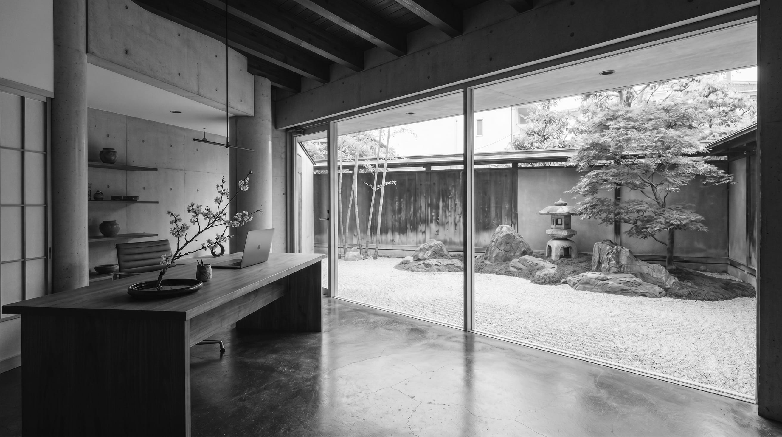 Concrete facade in Tokyo